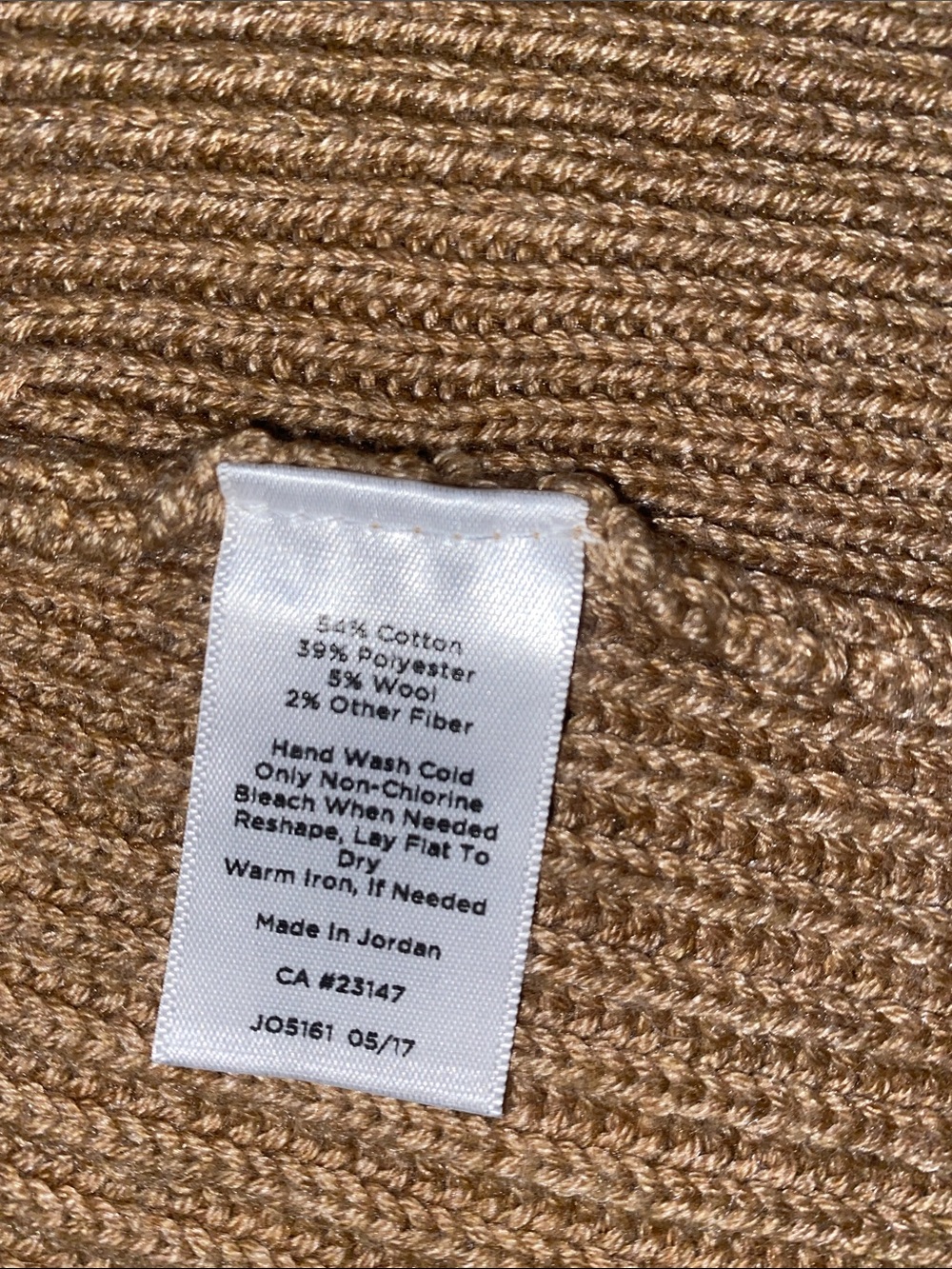Talbots Open-Front Ribbed Knit Vest - Tan - Picture 3 of 4